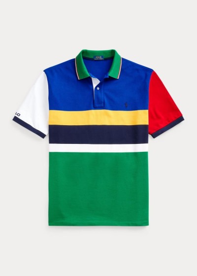 Camisa Polo Polo Ralph Lauren Hombre Azules Multicolor - Color-Blocked Mesh - POCRY1502